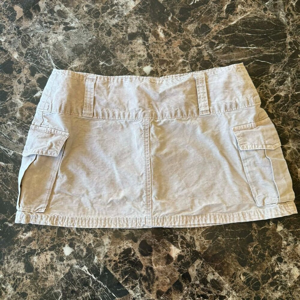 ZARA Cargo Mini Skirt M Tan/Kh Utility Clean Girl Gorpcore Street 3253